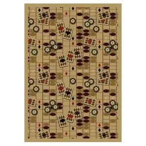 Joy Carpets Gaming and Entertainment Feeling Lucky 1509 Beige Kids 