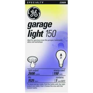 150W GARAGE LIGHT BULB NEW #72532 150A/RS 130V  