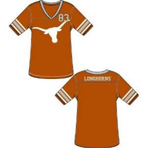  University of Texas Longhorns Womens Jersey T Shirt With 