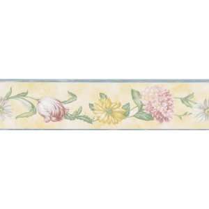  Brewster 7213 390B Borders and More Stem Line Floral Wall 