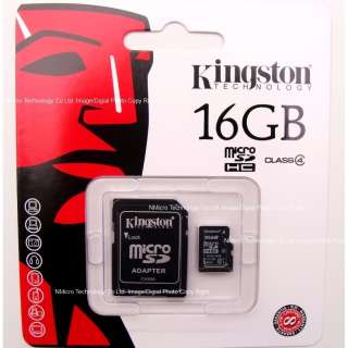 New Kingston Genuine 16GB 16G Class 4 micro SD SDHC microSDHC Memory 