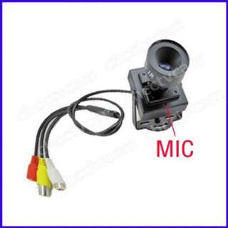 Mini CMOS 420TVL Video Color Camera Audio/Mic 16mm Lens  
