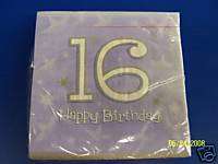 Express Yourself Sweet 16th Birthday Luncheon Napkins  