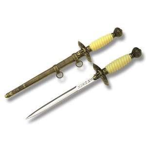  WWII German Dagger Replica with Ivory Composition Handle 