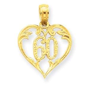  14k Gold 60 Heart Pendant Jewelry