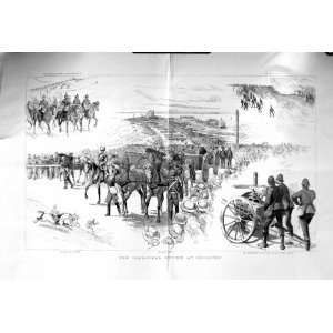  1885 VOLUNTEER REVIEW BRIGHTON SOLDIERS WAR NORDENFELDT 