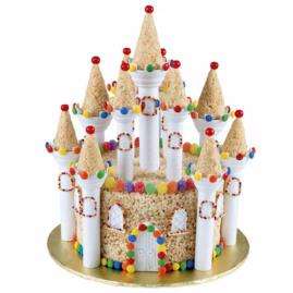 Wilton 32 Piece ROMANTIC CASTLE CAKE SET Fairy Cake Kit  