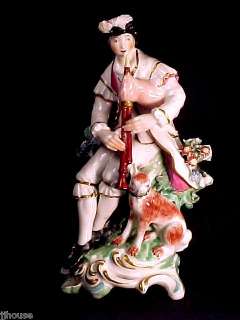 Derby Porcelain N301 Figurine Seated Piper 1770 1775  