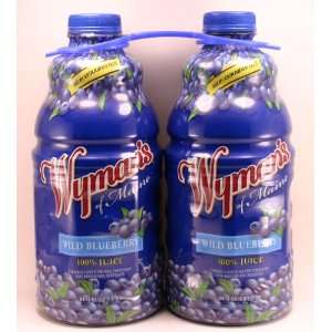 Wymans of maine wild blueberry (2 Pack   64 OZ each bottle)  