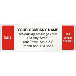  Call for Expert Service Label Clear (Back Adhesive), 3.5 