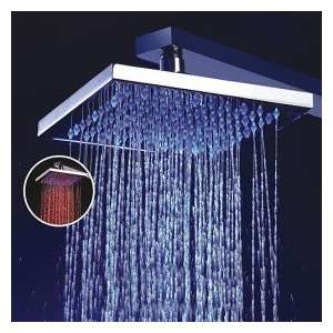  8 inch Brass Shower Head with Color Changing LED Light 