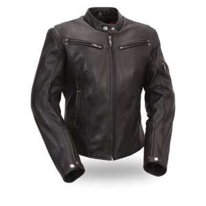   Manufacturing Womens Sleek Vented Scooter Jacket (Black, XXXXX Large