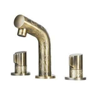  Antique Brass Widespread Bathroom Sink Faucet with Luxury 