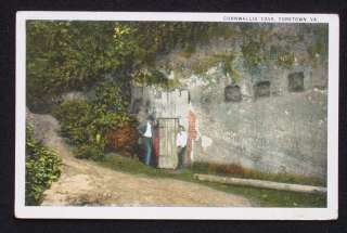 1920s Cornwallis Cave Yorktown VA York Co Postcard  