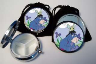 Eeyore Pocket Mirror & Pill Box with pouches  