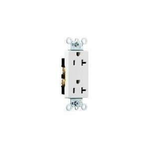 Pass & Seymour 20A Wht Dplx Receptacle 26342W Receptacles Residential 