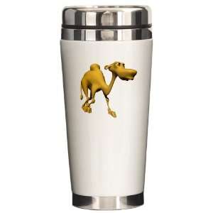  3D Style Cute Camel Funny Ceramic Travel Mug by  