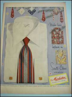 Vintage 1948 Manhattan Mens Fashion Christmas Gifts Shirt Ornaments 