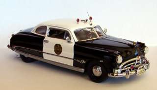 Franklin Mint 124 1951 Hudson Hornet Police Cruiser diecast car