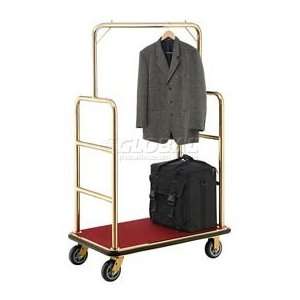  Gold Stainless Steel Bellman Cart Straight Uprights 6 