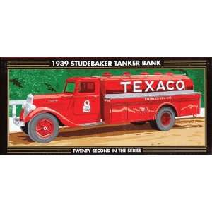  Ertl 1939 1/25 Scale Studebaker Texaco Tanker Bank Toys 
