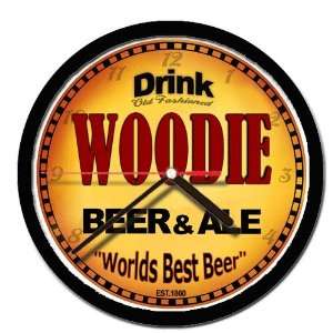  WOODIE beer and ale cerveza wall clock 