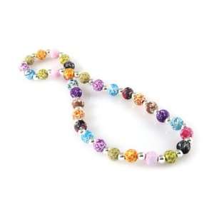   Bead Jewelry Necklace Silverball 8mm Classic Festival