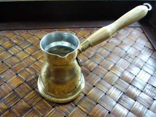 Brass Turkish Coffee Maker Pot Ibrik SIZE NO1 (1cup)  