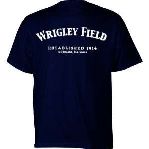  Wrigley Field Navy Established 1914 Shirt by Sports 