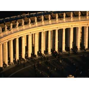  Berninis Colonnade at the Piazza St. Peters, Rome, Italy 