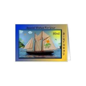  Birthday   92nd / Sail Boat Card Toys & Games