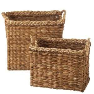  Nautical Rope Accent Woven Basket Set