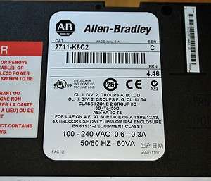 Allen Bradley 2711 K6C2/C PanelView 600, Series C  