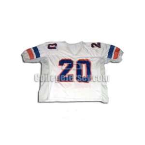   White No. 20 Game Used Boise State Football Jersey