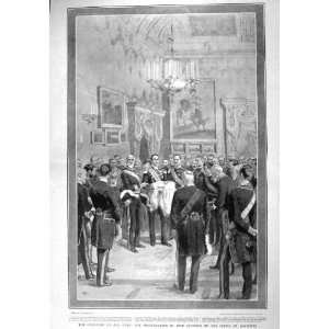   1907 PRESENTATION KING ALFONSO PRINCE AUSTRIAS SPAIN