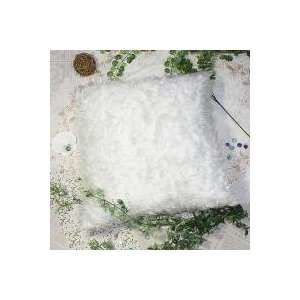  [Plush White] Decorative Pillow Cushion / Floor Cushion 