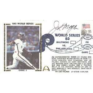   Morgan Autographed 1983 World Series Fist Day Cover