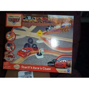  Cars Wood collection Sheriffs Race n Chase set w/sheriff 