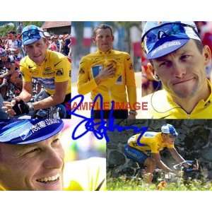    Lance Armstrong AUTOGRAPHED Tour De France COLLAGE 