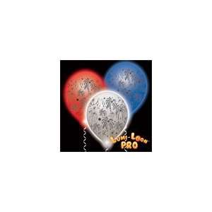  Fireworks Lumi Loon, White Balloon, Red, White and Blue 