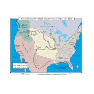  World History Wall Maps   Western Expansion in U.S.