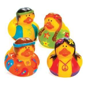  Hippie Groovy Rubber Duckies (1 dz) Toys & Games