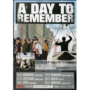  A Day To Remember   Me From You 2008   CONCERT   POSTER 