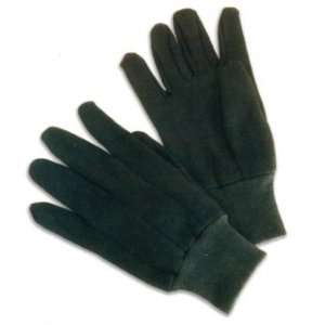  Workforce Industrial Mens Brown Jersey Gloves, Knit Wrist 
