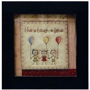  Newview K597 13 Stitched Art Frame, Live Laugh Love