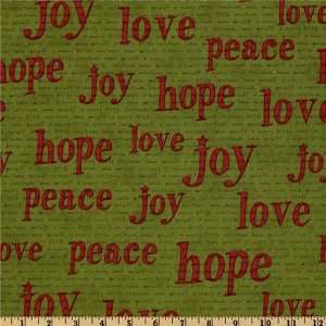   Inspiration Words Green Fabric By The Yard Arts, Crafts & Sewing