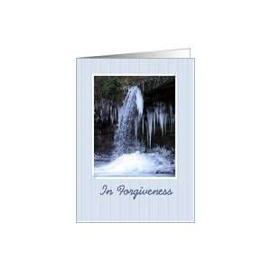  Forgiveness   Frozen Waterfall Card Health & Personal 