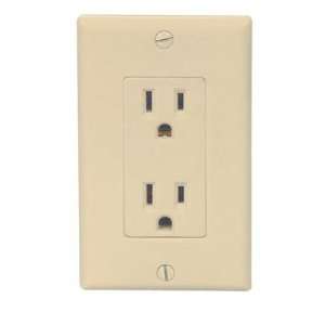 Leviton A01 05675 00i Ace Decora Duplex Receptacle with Wallplate 15 