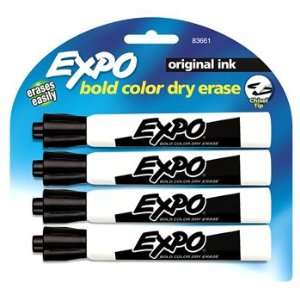  Quality value Expo Dry Erase Markers 4/Set Black By Newell 