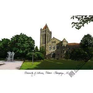  University of Illinois, Urbana Champaign Lithograph 